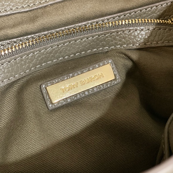 Tory Burch Leather Pebbled Crossbody Satchel Large - Picture 4 of 8